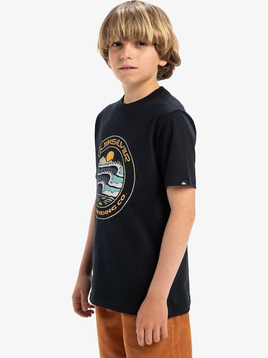 Παιδικό T-shirt Black Evo Three Seas