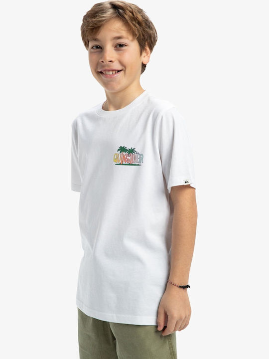 Kids' T-shirt White Ev Sunny Palms
