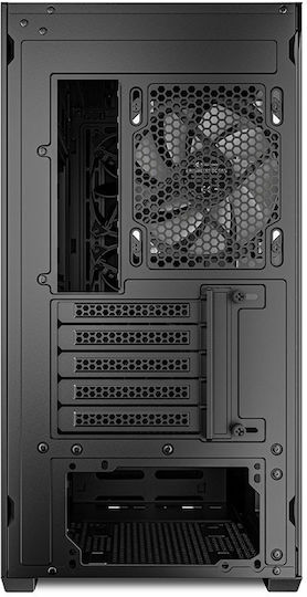 Sharkoon MK4W RGB Strip Gaming Midi Tower Computer Case with Side Window Black