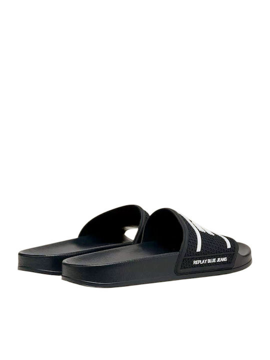 Men's Black Slides