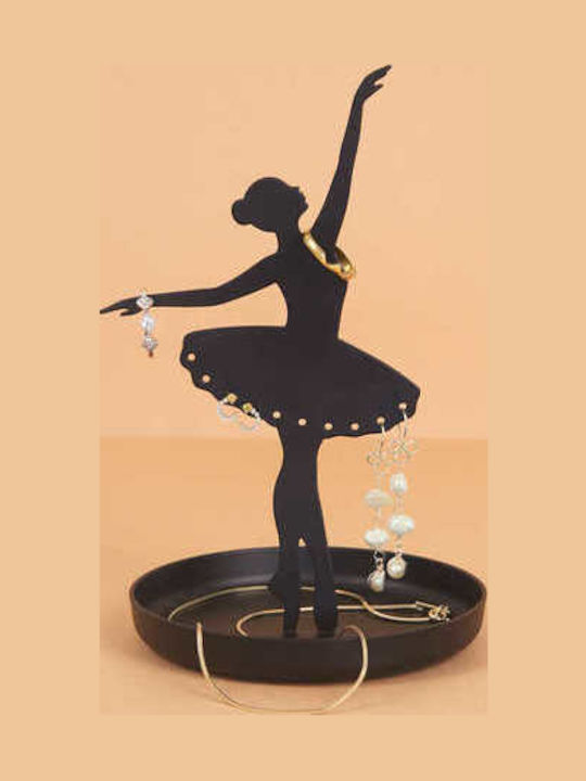 Balvi Ballerina Schmuckkästchen Metallisch Schwarz