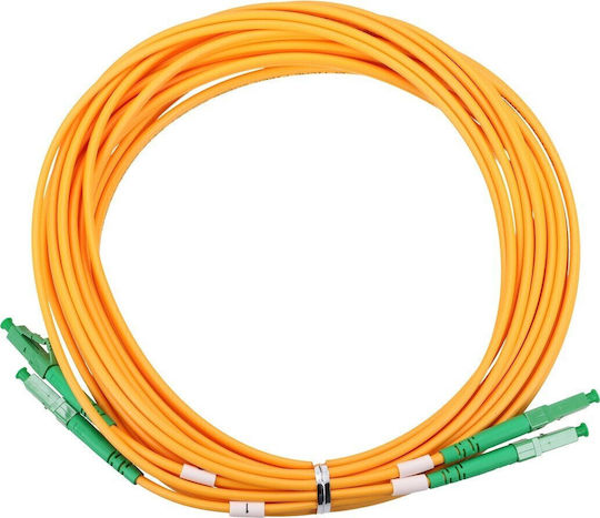 Extralink Καλώδιο Οπτικής Ίνας LC/APC-LC/APC 3m Κίτρινο