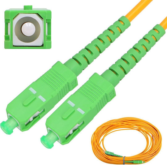 Extralink Optical Fiber Cable SC/APC-SC/APC 7m Orange