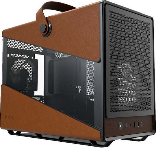 Montech Heritage PRO Gaming Mini-Turm Computergehäuse mit Seitenfenster Schwarz