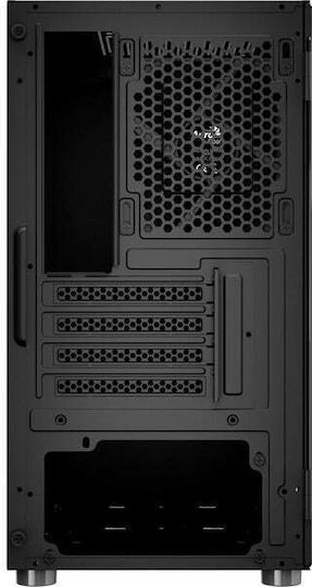 Aerocool CS111 Gaming Mini Tower Κουτί Υπολογιστή με Πλαϊνό Παράθυρο Μαύρο