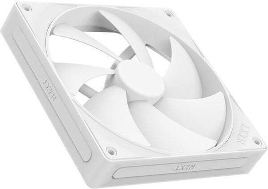 NZXT F140P Case Fan (200rpm) με Λευκό Φωτισμό και Σύνδεση 4-Pin PWM Λευκό