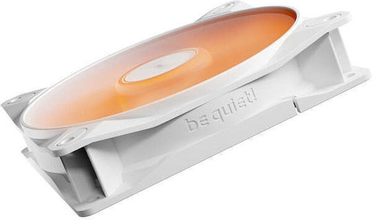 Be Quiet Light Wings LX Reverse Blade Case Fan 120mm (1500rpm / 48.8cfm) with ARGB Lighting and 4-Pin PWM Connection White