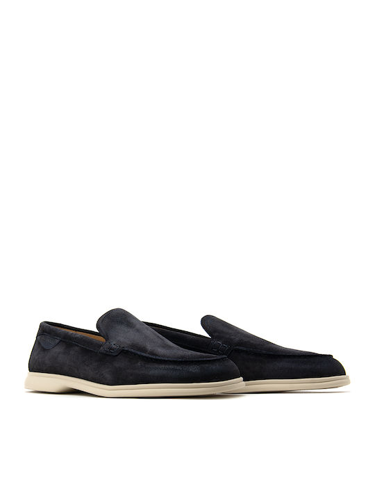 Suede Ανδρικά Loafers σε Μπλε Χρώμα