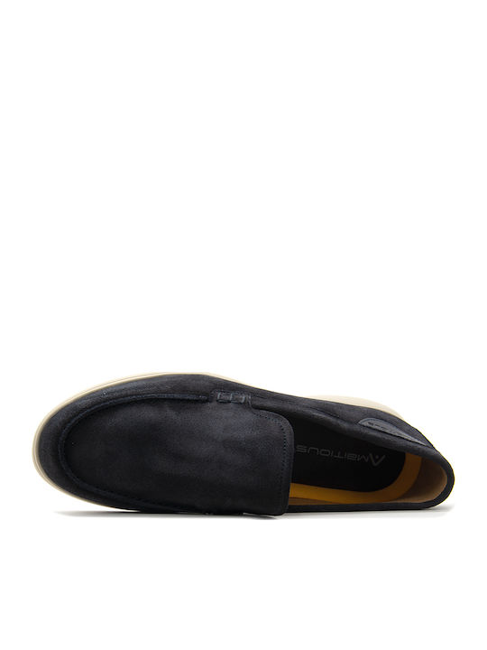 Suede Ανδρικά Loafers σε Μπλε Χρώμα