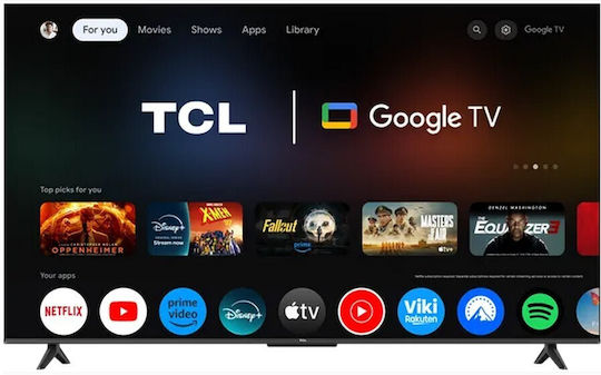 TCL Smart Τηλεόραση 55" 4K UHD LED P6K HDR (2025) 55P6K