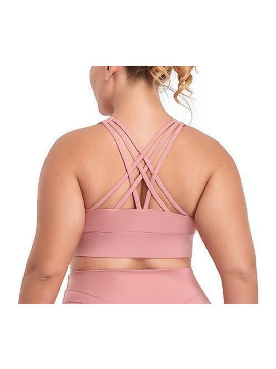 Women's Sports Bra without Padding Pink