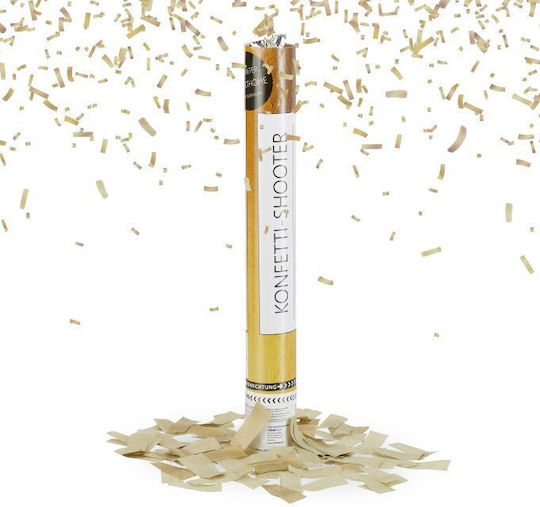 Relaxdays Confetti Cannon Gold 40 Cm 8 M Effect Height
