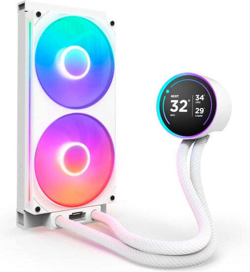 NZXT Kraken Elite 280 v2 Water Cooling AIO CPU With 2 Fans 140mm And RGB Lighting White