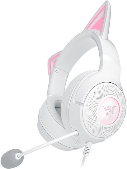 Razer Kraken Kitty V2 Over Ear Gaming Headset with Connection USB White