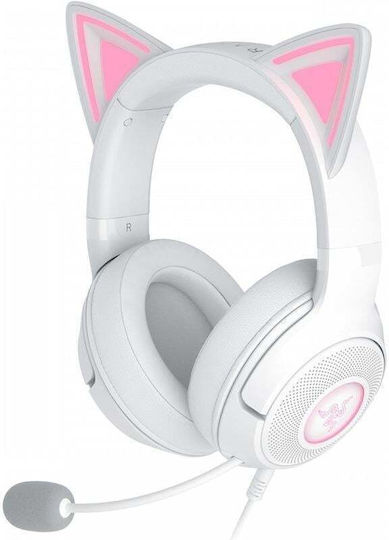 Razer Kraken Kitty V2 Over Ear Gaming Headset with Connection USB White