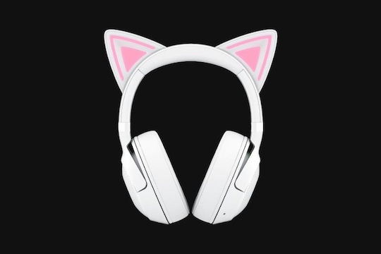 Razer Kraken Kitty V2 BT Ασύρματο Over Ear Gaming Headset με σύνδεση Bluetooth Λευκό