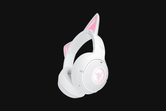 Razer Kraken Kitty V2 BT Ασύρματο Over Ear Gaming Headset με σύνδεση Bluetooth Λευκό