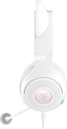 Razer Kraken Kitty V2 Over Ear Gaming Headset with Connection USB White