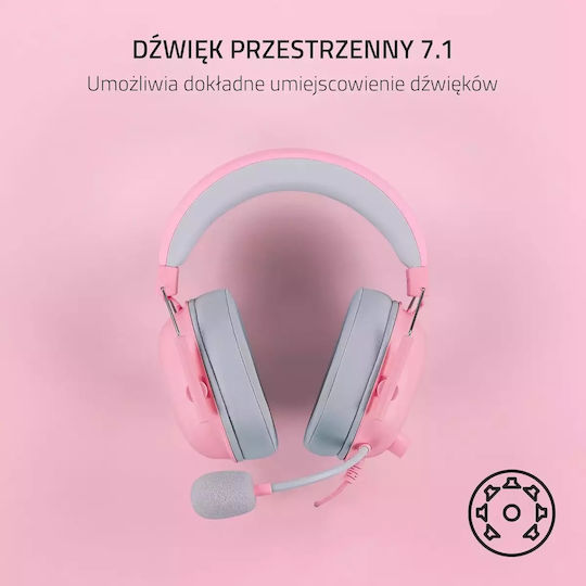 Razer BlackShark V2 X For Playstation Over Ear Gaming Headset with 3.5mm Connectivity Quartz for PS5 / PS4 / Nintendo Switch / PC / XBOX / Nintendo Switch 2