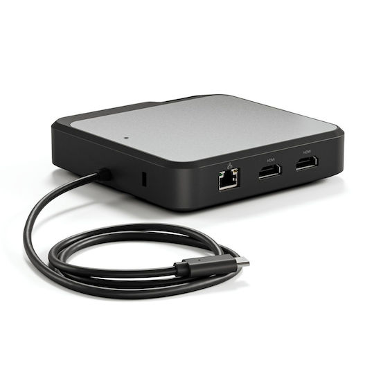 Alogic USB-C Docking Station με HDMI 4K PD Ethernet και σύνδεση 2 Οθονών Μαύρο (DUCH2)