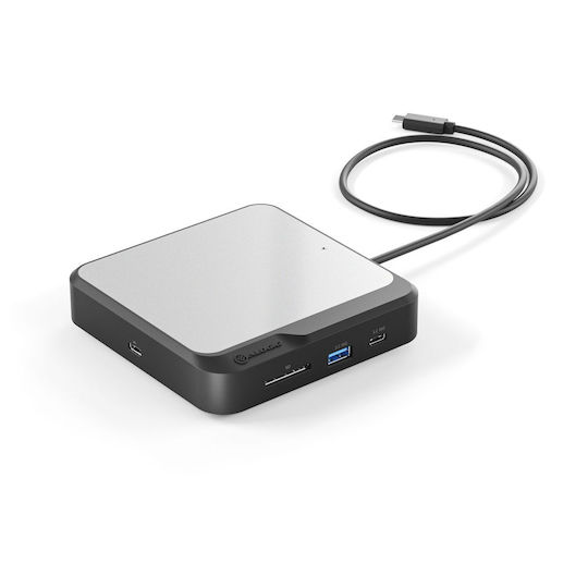Alogic USB-C Docking Station με HDMI 4K PD Ethernet και σύνδεση 2 Οθονών Μαύρο (DUCH2)