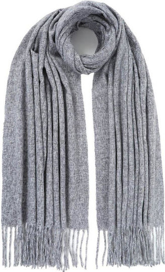 Set with Beanie Knitted in Gray color