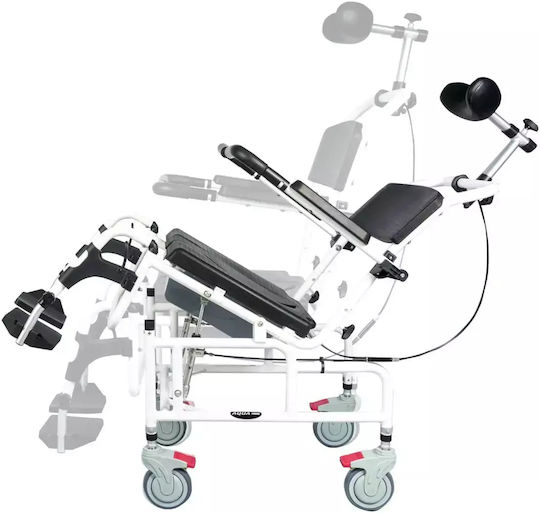 Mobiak Aqua Reclining Wheelchair Bathroom Folding Special Type 41cm 0805498 White