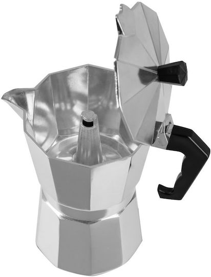 Ertone Electric Stovetop Espresso Pot 6 Cups Argintiu