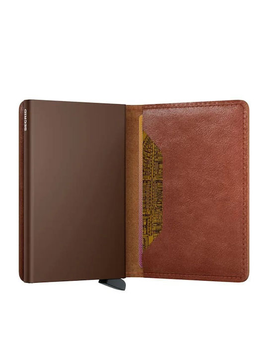 Slimwallet Мъжки Портфейл За Карти Кафяв