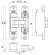 Otlav Metallic Door Hinge Μαύρο
