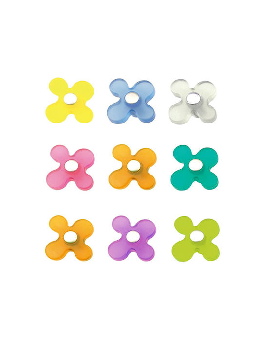Nesu Παιδικό Πόμολο Επίπλου από Ακρυλική Ρητίνη σε Μπλε Χρώμα 43mm 114-608#AZ####