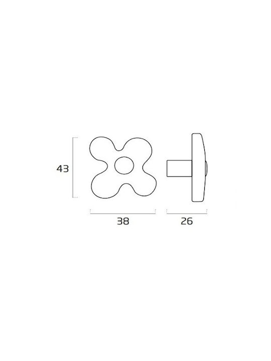 Nesu Kinder Knopf Möbelgriff aus Acrylharz in Grün Farbe 43mm 114-608#PI#### 1Stück