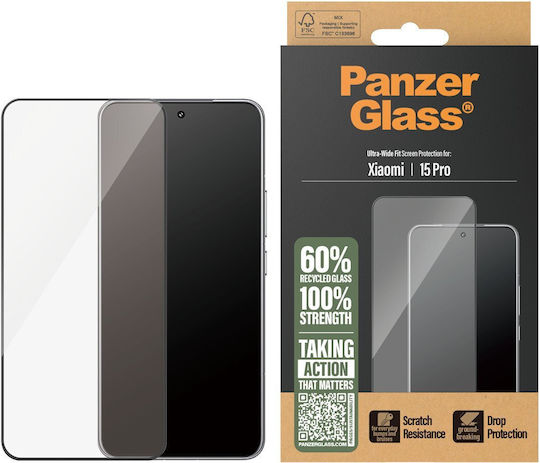 PanzerGlass Tempered Glass Black (Xiaomi 15 Pro)