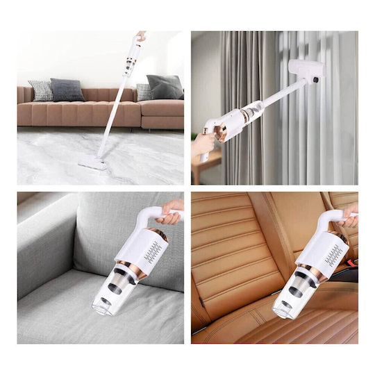 ACP 2056147 Επαναφορτιζόμενη Σκούπα 2 σε 1 Stick & Χειρός 7.4V Λευκή