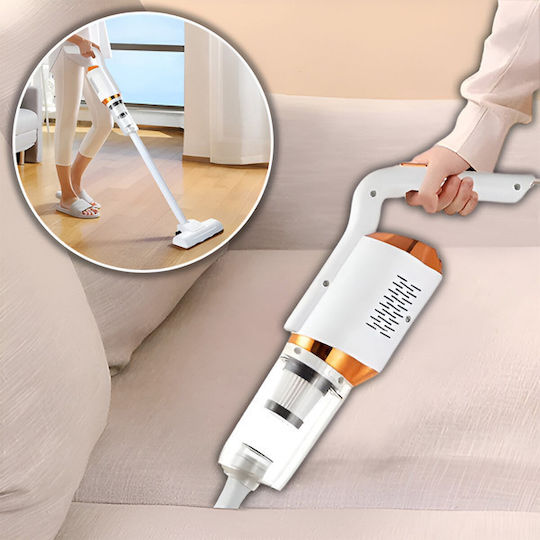 ACP 2056147 Επαναφορτιζόμενη Σκούπα 2 σε 1 Stick & Χειρός 7.4V Λευκή