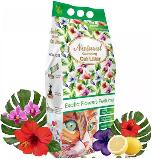 Bentonite Cat Litter with Scent Flowers 10kg