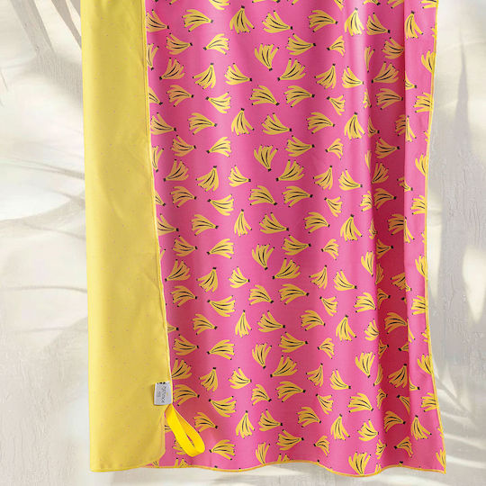 Rythmos Calm And Grass Microfiber Towel Body Double-Sided Pink 160x90cm