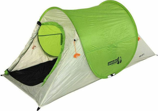 Panda Pop Up II Sommer Campingzelt Pop Up Orange für 2 Personen 110x230x90cm