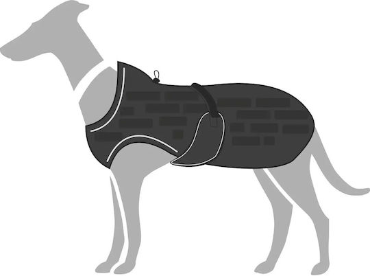 Hunter Black Dog Coat with 50cm Back Length