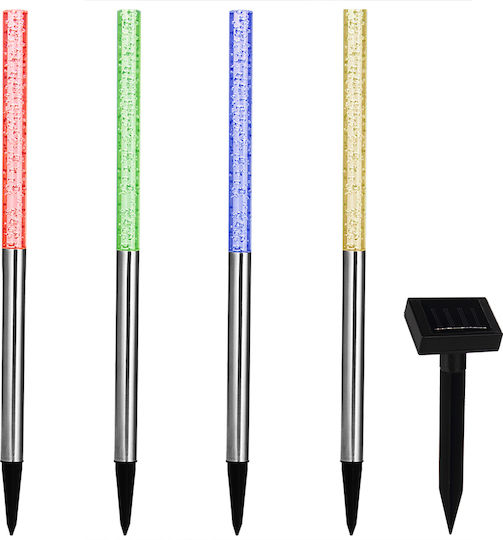 Monzana Set of 4 Solar Lights with Blue Light