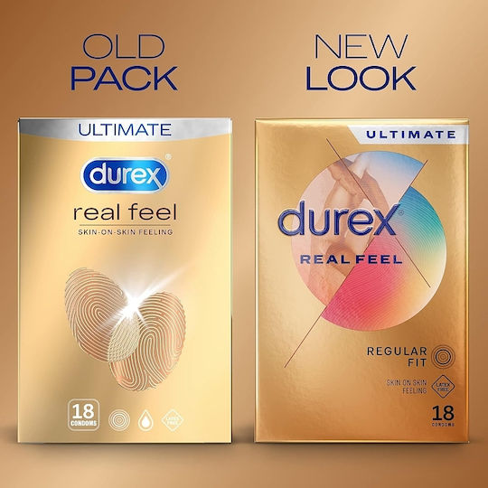 Prezervative Durex Real Feel Fără Latex 18 bucăți