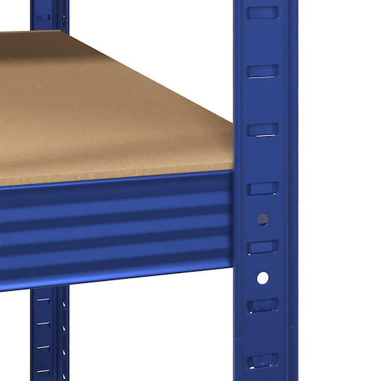 vidaXL Corner Dexion Shelf Galvanized 90x90x198cm with 5 Shelves Total Load Capacity 875kg