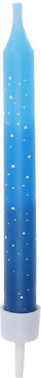 496249 Birthday Candles Blue Blister 8 Pieces H8cm