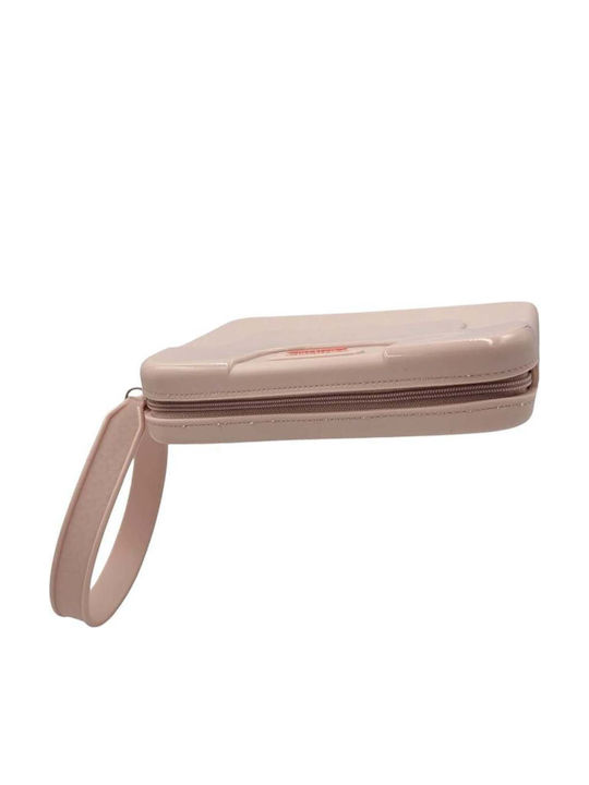 Mini Bag Damen Klappentasche Rosa / Nude