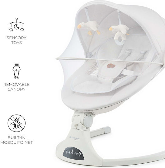 Kinderkraft Electric Balansoare și Leagăne Bebeluşi Tulsy Bej