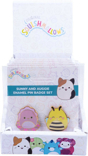 Squishmallows Anstecknadeln X 2 Sunny & Auggie Lebhaft