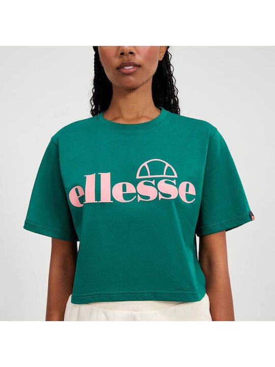 Silo Γυναικείο Crop T-shirt Πράσινο