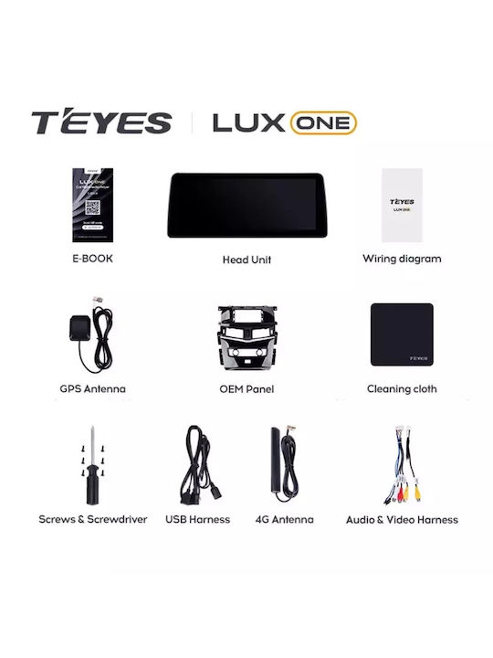Teyes Sistem Audio Auto pentru Skoda Rapid Nissan Patrula 2010-2020 (Bluetooth/USB/WiFi/GPS/Apple-Carplay/Android-Auto/Partitură) cu Ecran Tactil 12.3"