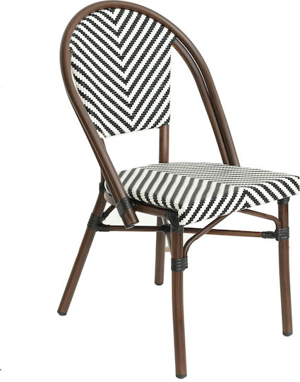 Sessel Akira White/Black/Brown 48x56x86cm Sessel Akira White/Black/Brown 48x56x86cm