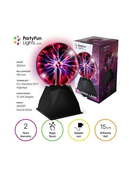 Party Διακοσμητικό Φωτιστικό LED Plasma Ball